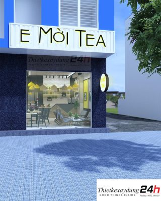 thiết kế quán trà sữa ở bình dương ne8