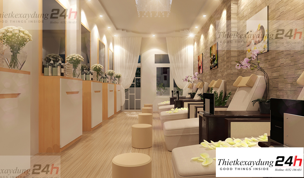 thiết kế spa đẹp xinh